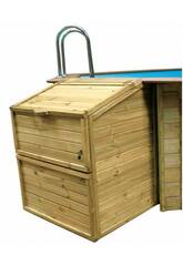 Local Technique en Bois pour Filtration 131 cm GRE 87248
