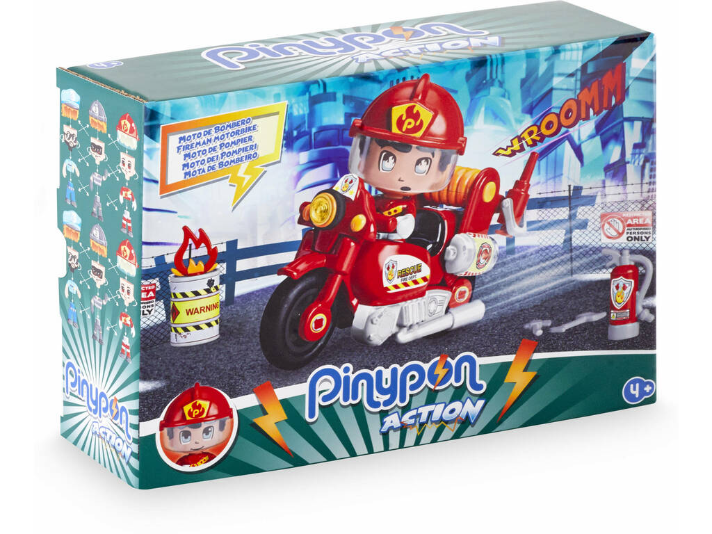 Pinypon Action Moto de Pompier Famosa 700014783