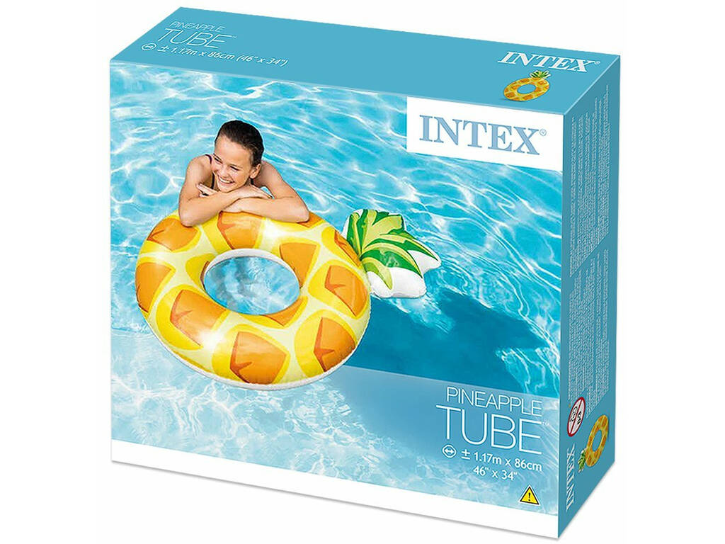 Salvagente Ananas 117x86 cm Intex 56266