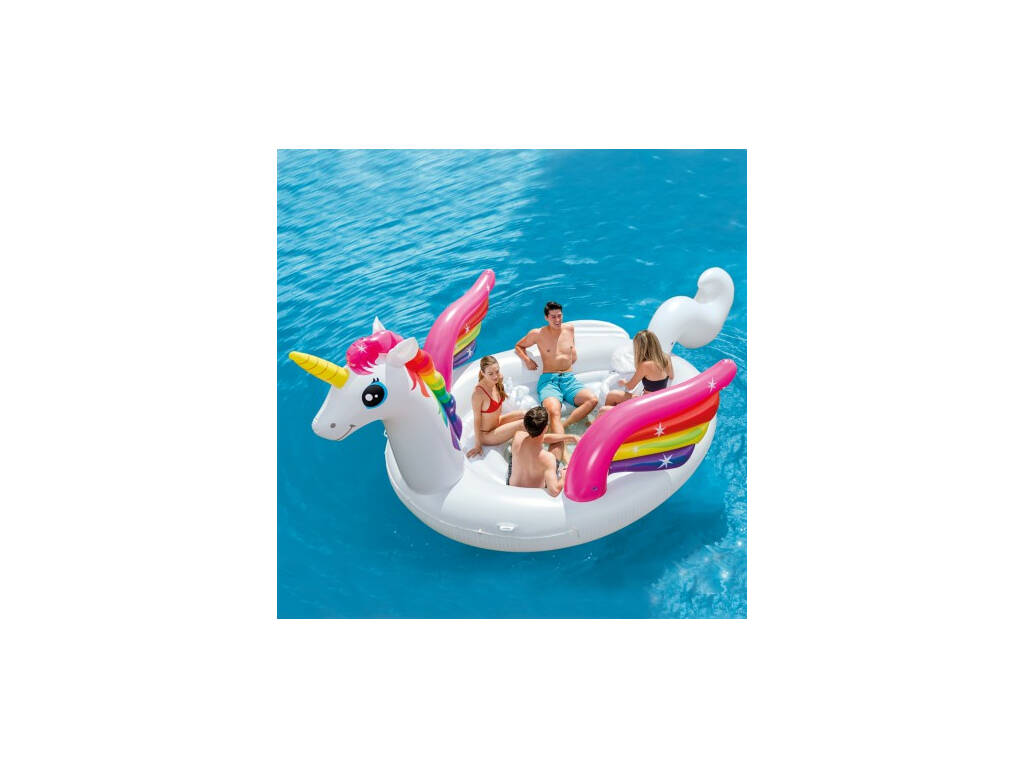 Mega Isola Party Unicorno 503x335x173 cm. Intex 57266