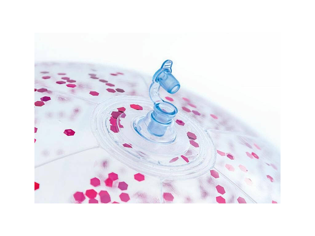 Pallone Trasparente con Glitter 71 cm Intex 58070