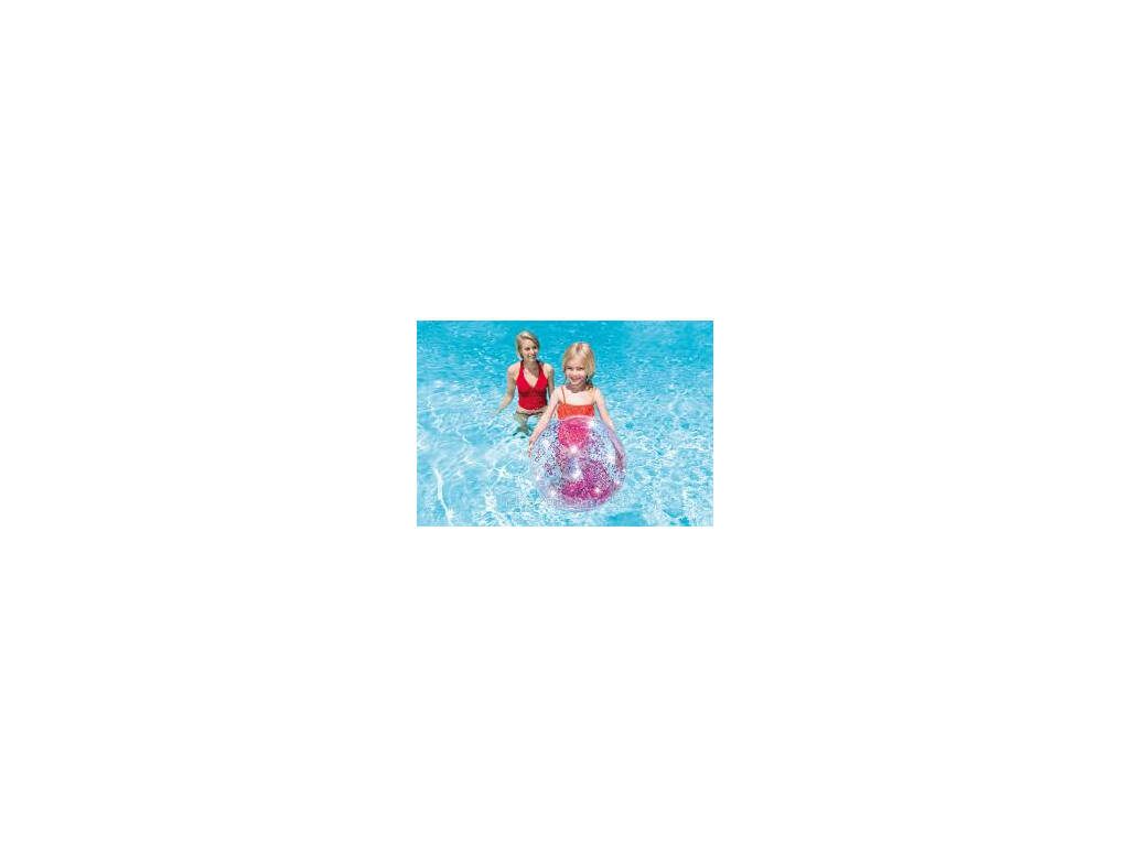 Pallone Trasparente con Glitter 71 cm Intex 58070