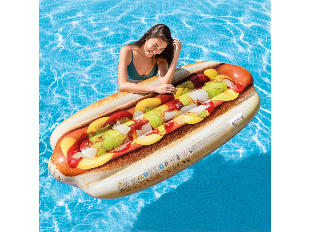 Matelas Gonflable Hot-Dog Réaliste 180 x 89 cm. Intex 58771