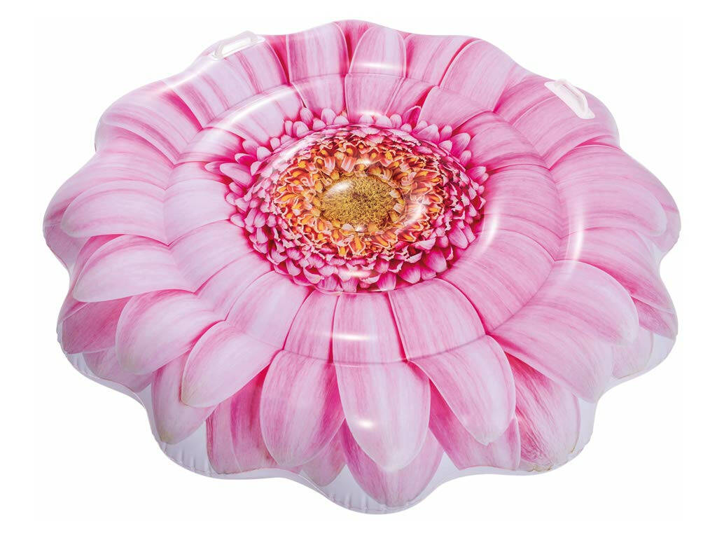Materassino Margherita Rosa Grafica realistica 137x132 cm. Intex 58787