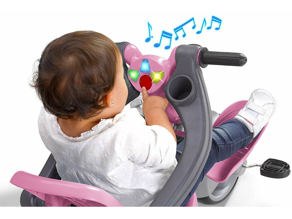 Tricycle Baby Plus Musique Rose Famosa 800012132 