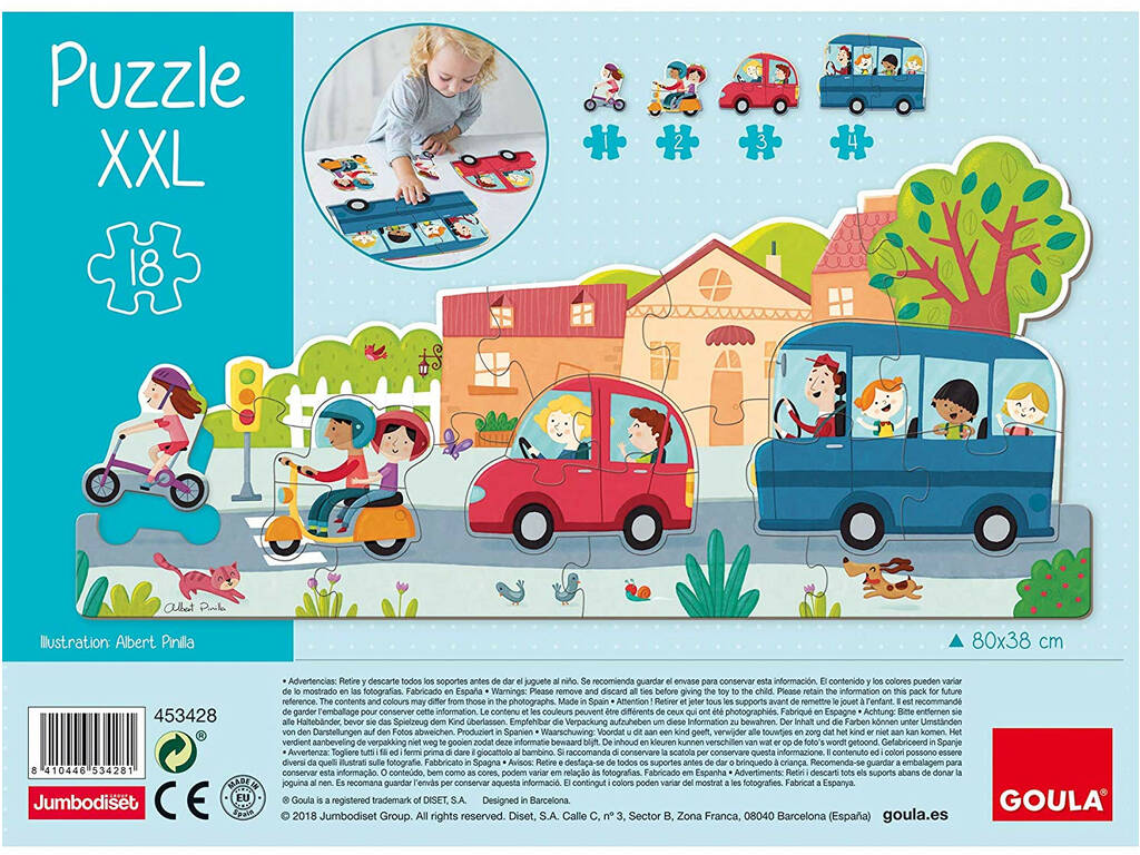 Puzzle XXL Véhicules Goula 453428
