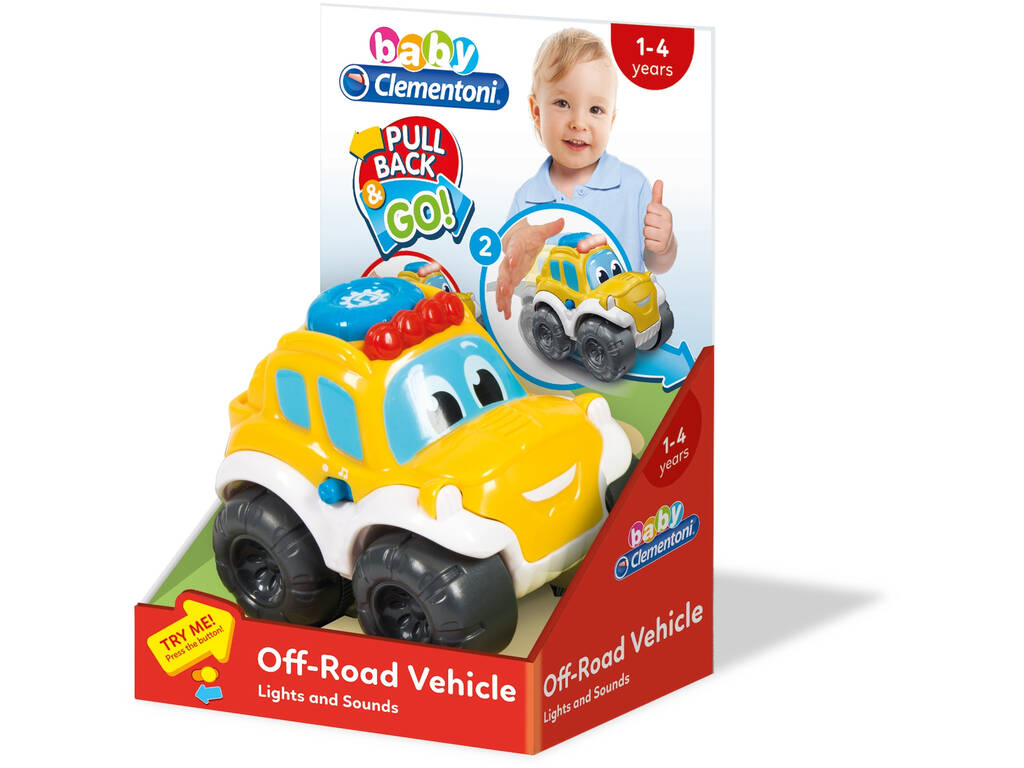 Carro Safari Retro fricção luzes e Sons Clementoni 17178