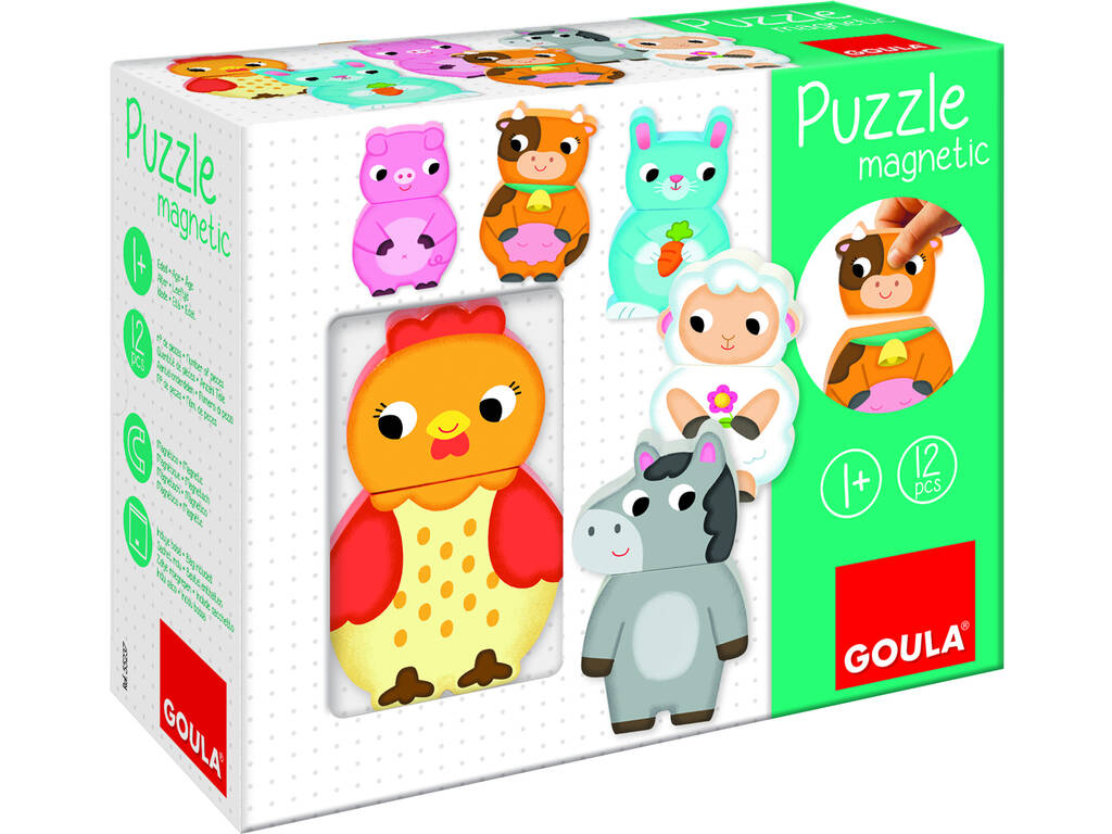 Puzzle Magnétique Interchangeable Ferme Diset 455245