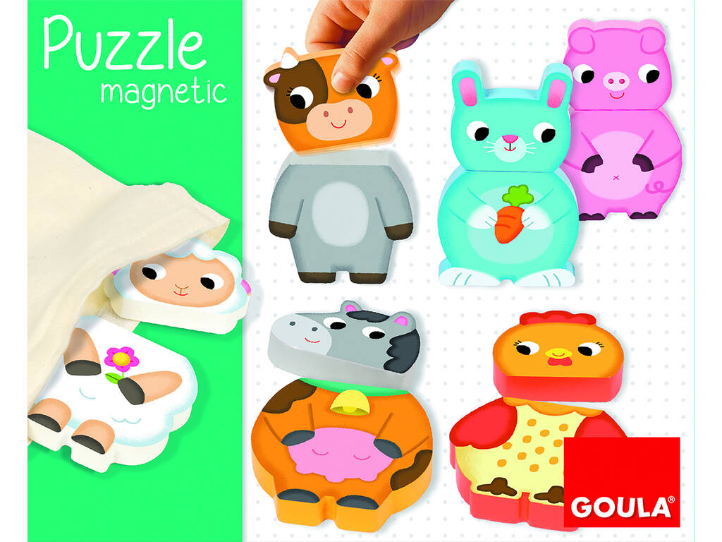 Puzzle Magnétique Interchangeable Ferme Diset 455245