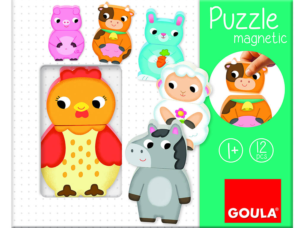 Puzzle Magnétique Interchangeable Ferme Diset 455245