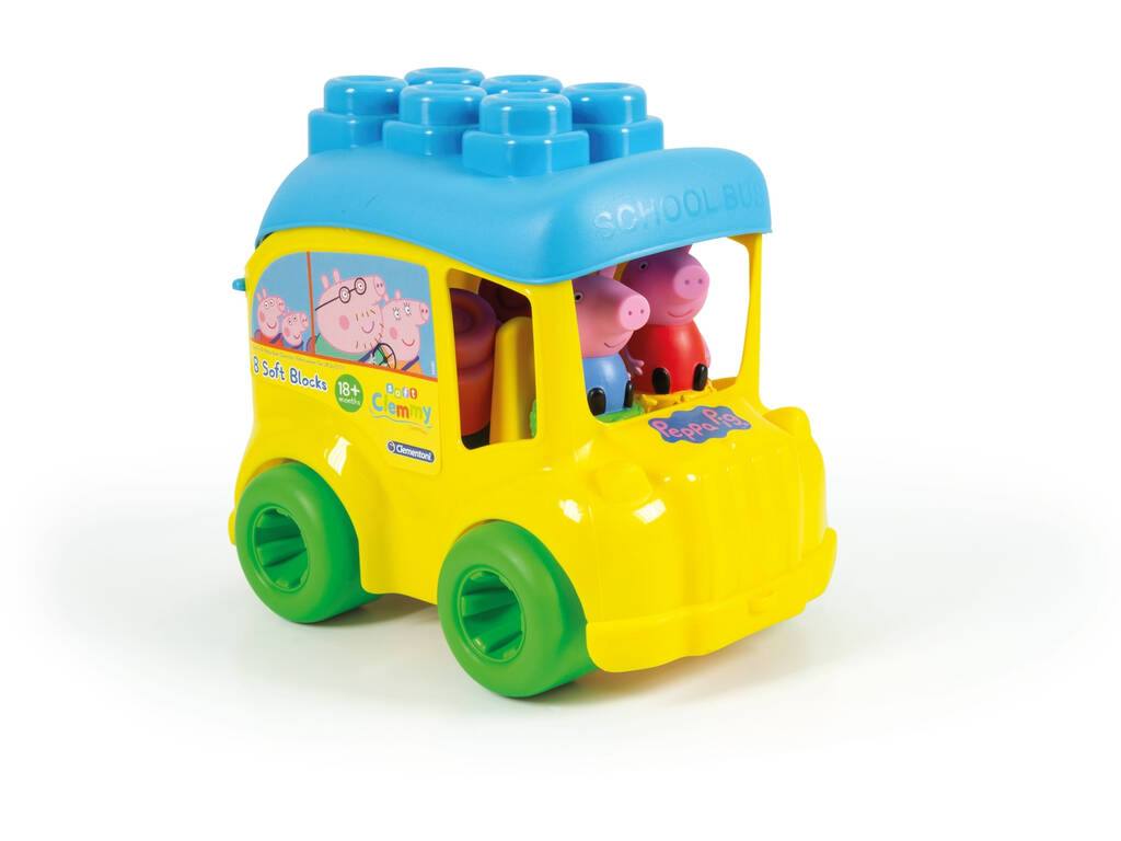 Soft Clemmy - Secchiello Scuolabus Peppa Pig Clementoni 17248
