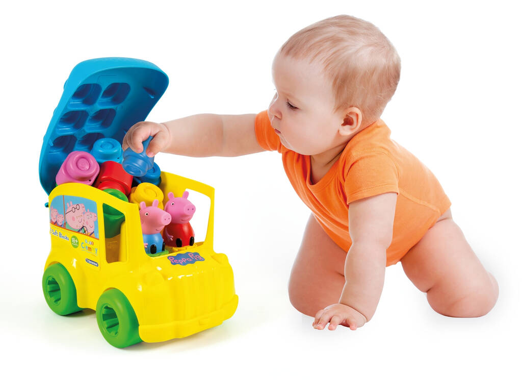 Soft Clemmy - Secchiello Scuolabus Peppa Pig Clementoni 17248
