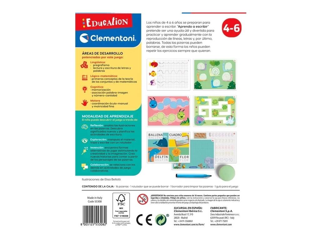 J'apprends à Écrire Clementoni 55308