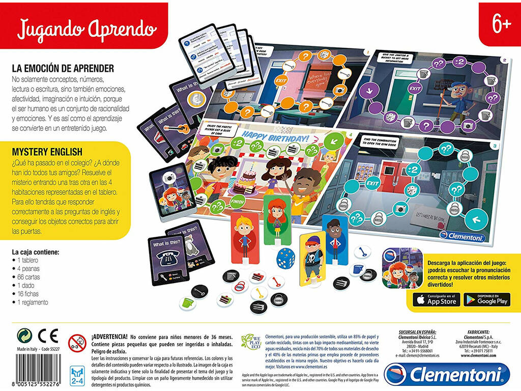 Aprenda a brincar Mistery English Clementoni 55227