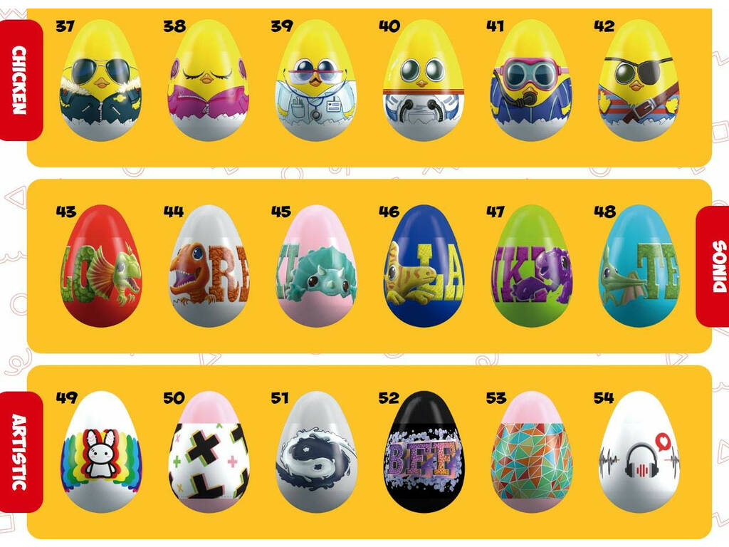 Egg´Z World Envelope avec 2 Egg´Z Panini 3826B2E