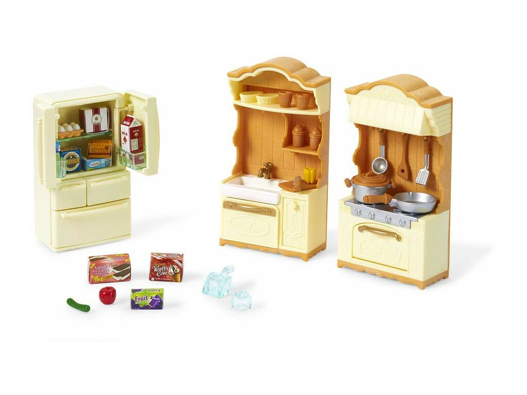 Sylvanian Families Set Cozinha Epoch Para Imaginar 5341