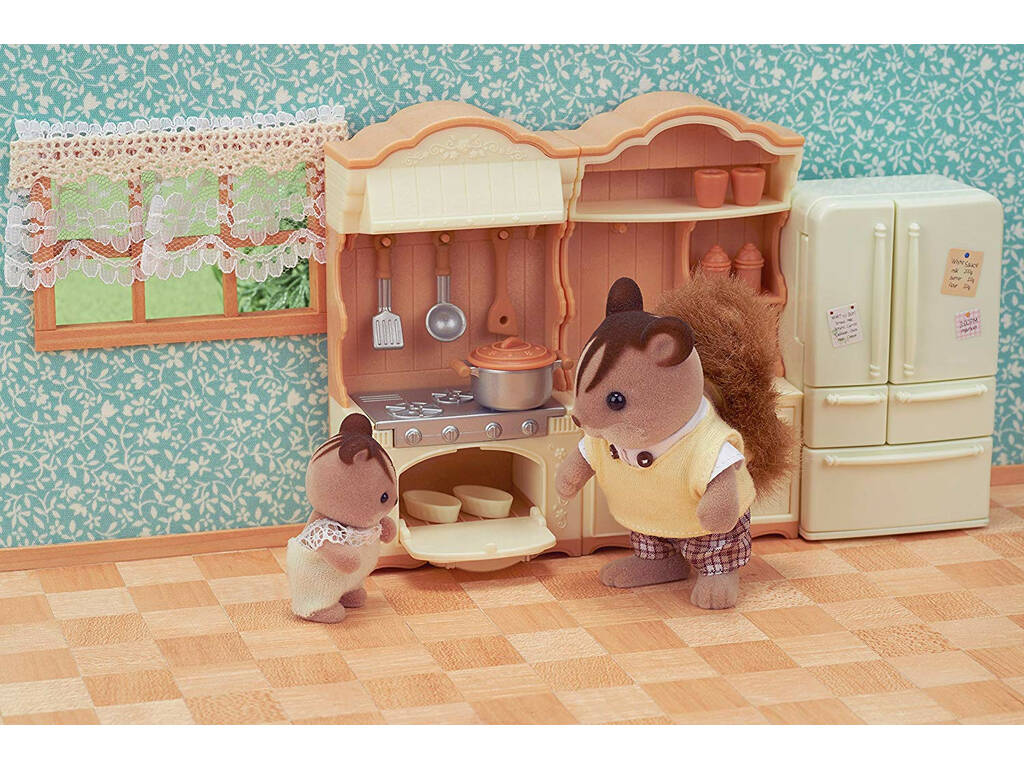 Sylvanian Families Set Cozinha Epoch Para Imaginar 5341
