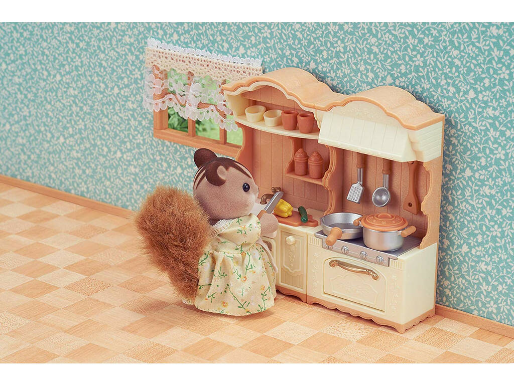 Sylvanian Families Set Cozinha Epoch Para Imaginar 5341