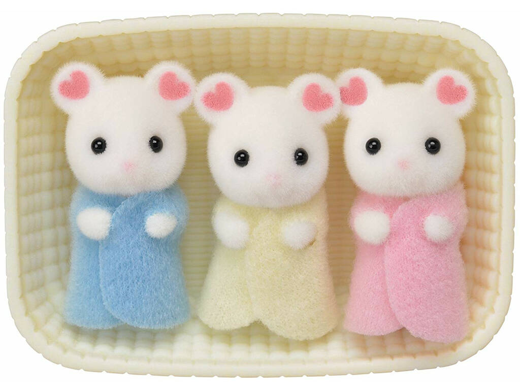 Sylvanian Families Triplets de Souris Marshmallow Epoch Para Imaginar 5337