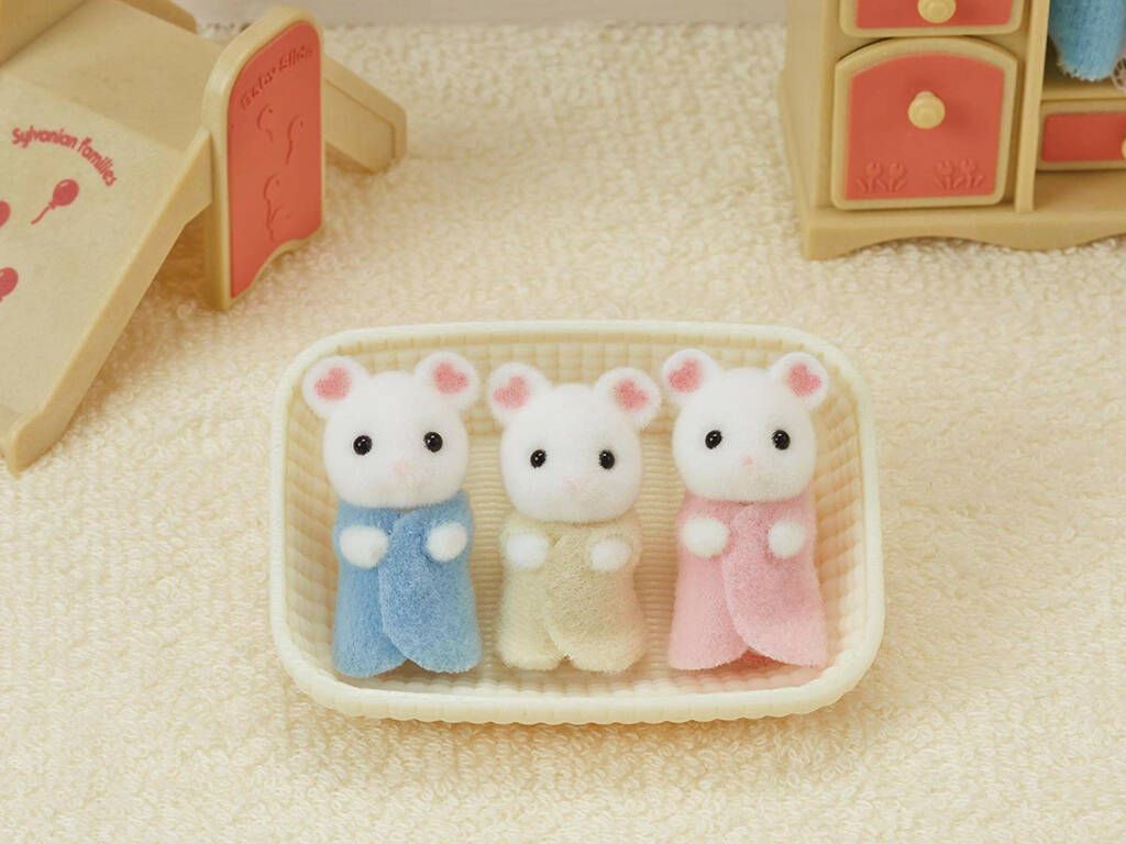 Sylvanian Families Triplets de Souris Marshmallow Epoch Para Imaginar 5337