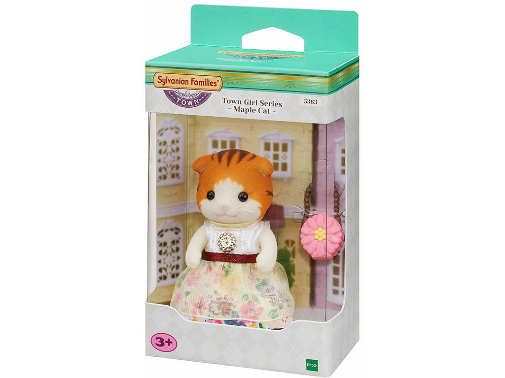 Sylvanian Families Town Set Miranda Gato Maple Epoch Para Imaginar 5363