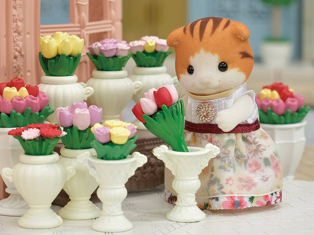 Sylvanian Families Town Set Miranda Gato Maple Epoch Para Imaginar 5363