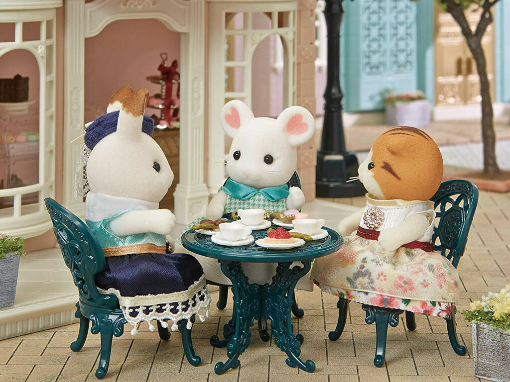 Sylvanian Families Town Set Miranda Gato Maple Epoch Para Imaginar 5363