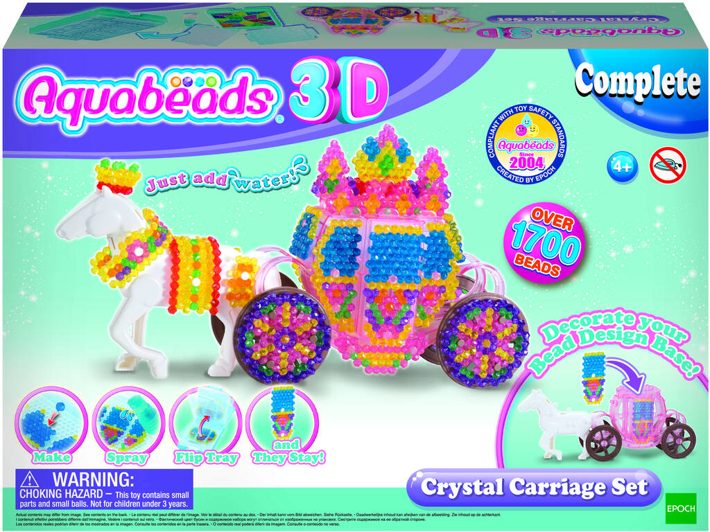 Aquabeads Set Carrozza con Cavallo In 3D Epoch Per Immaginare 31363