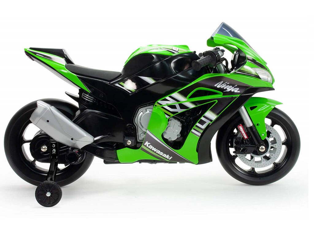 Moto Batería Kawasaki ZX10 Ninja 12V. con Luces y Sonidos Injusa 6495