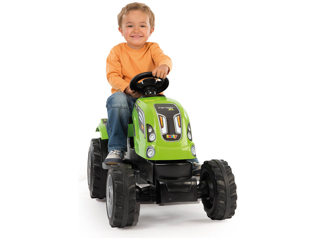 Trator Farmer XL Verde Com Reboque Smoby 710111