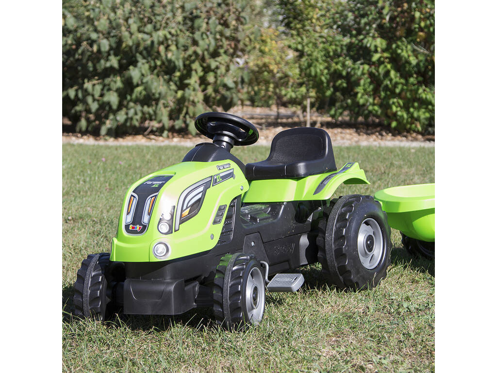 Trator Farmer XL Verde Com Reboque Smoby 710111