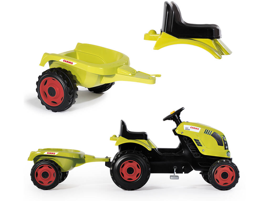 Trattore Class Farmer XL con Rimorchio Smoby 710114