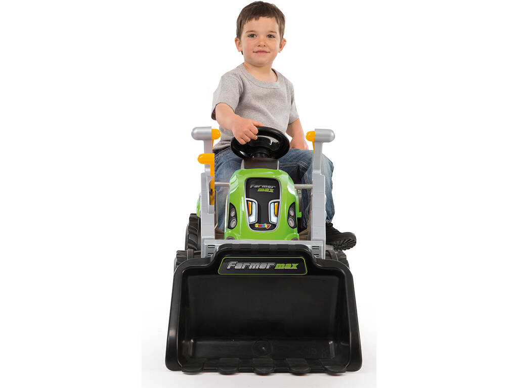 Tracteur Farmer Max avec remorque Smoby 710109 