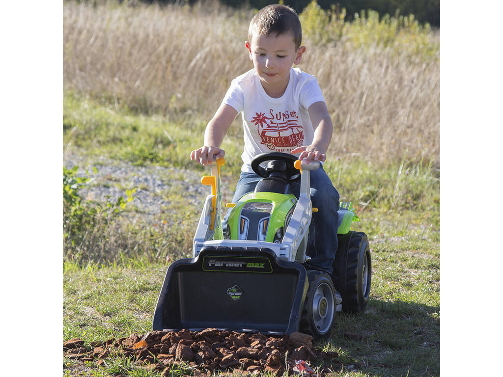 Tracteur Farmer Max avec remorque Smoby 710109 