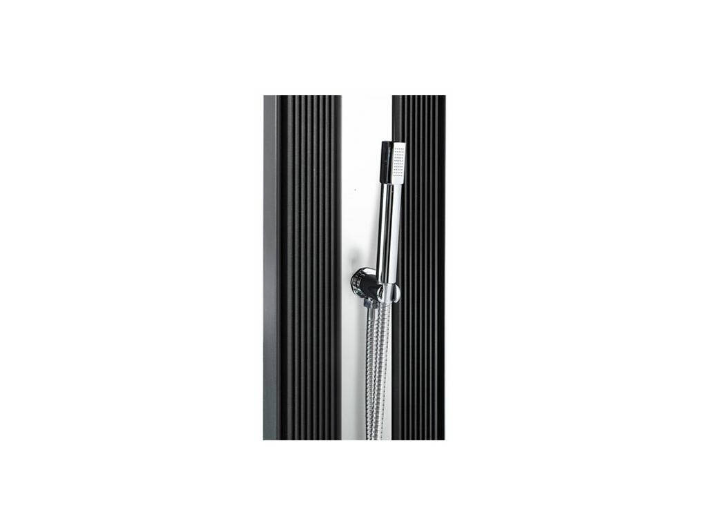 Doccia Ibrida Dada Curve Antracite Alluminio Spazzolato Poolstar DS-D463NX