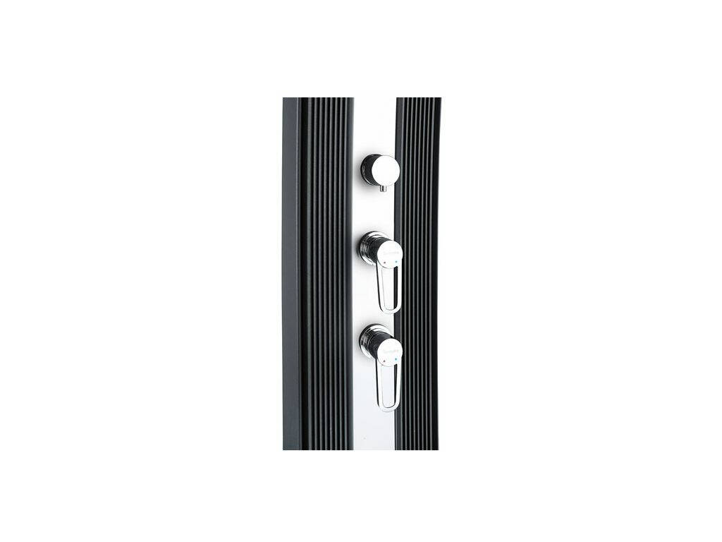 Doccia Ibrida Dada Curve Antracite Alluminio Spazzolato Poolstar DS-D463NX