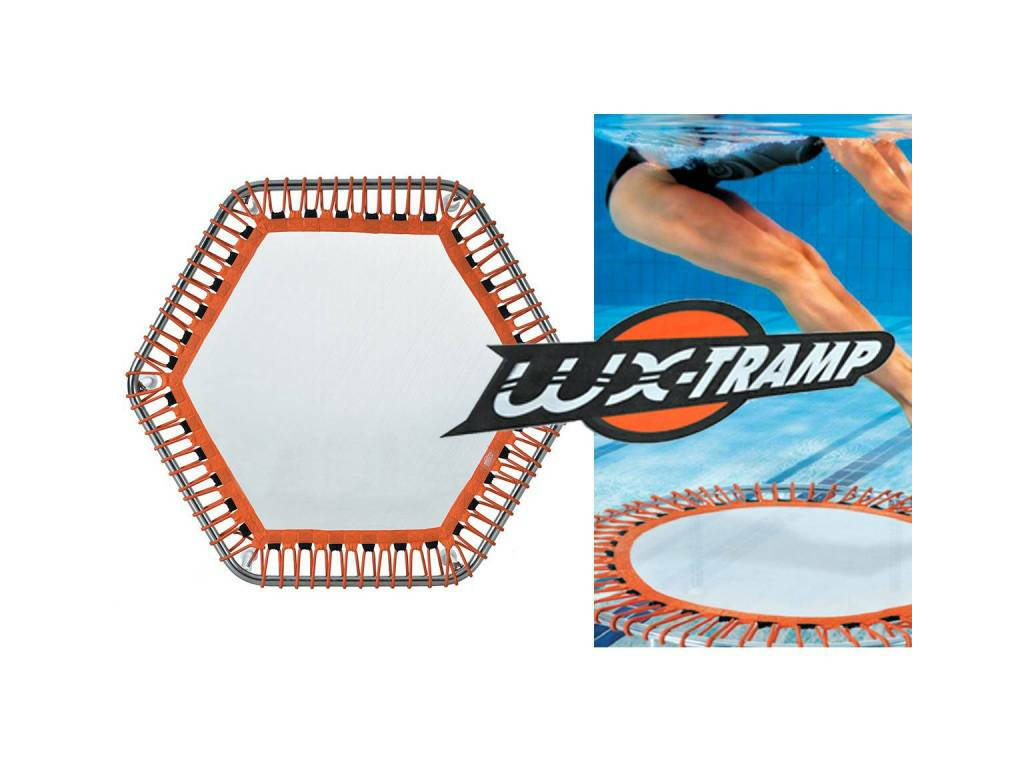 Jumping acqua per piscina esagonale WX-Tramp Premium 34x112x112 cm. Poolstar WX-TR3-HEXA