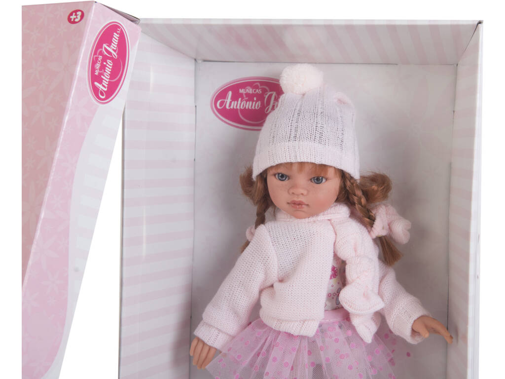 Bambola Emily Treccine 33 cm. Antonio Juan 2585