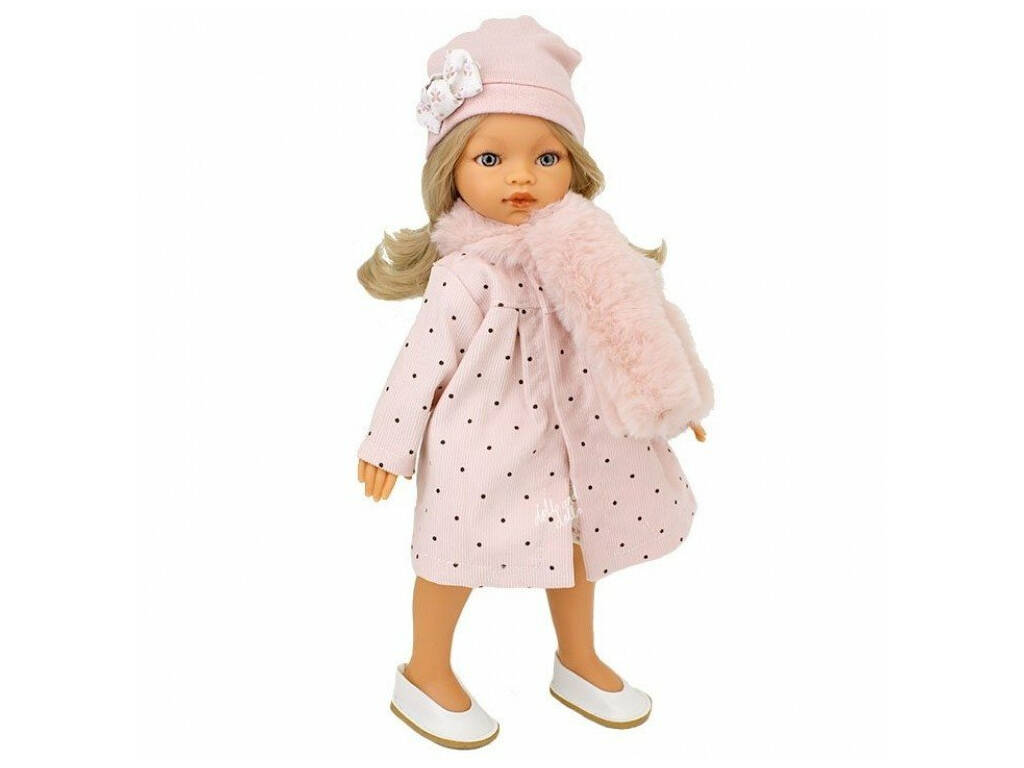 Poupée Emily Manteau Blonde 33 cm. Antonio Juan 2589