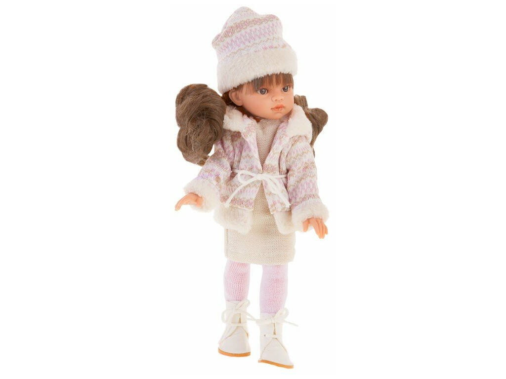 Boneca Emily Inverno Morena 33 cm. Antonio Juan 2592