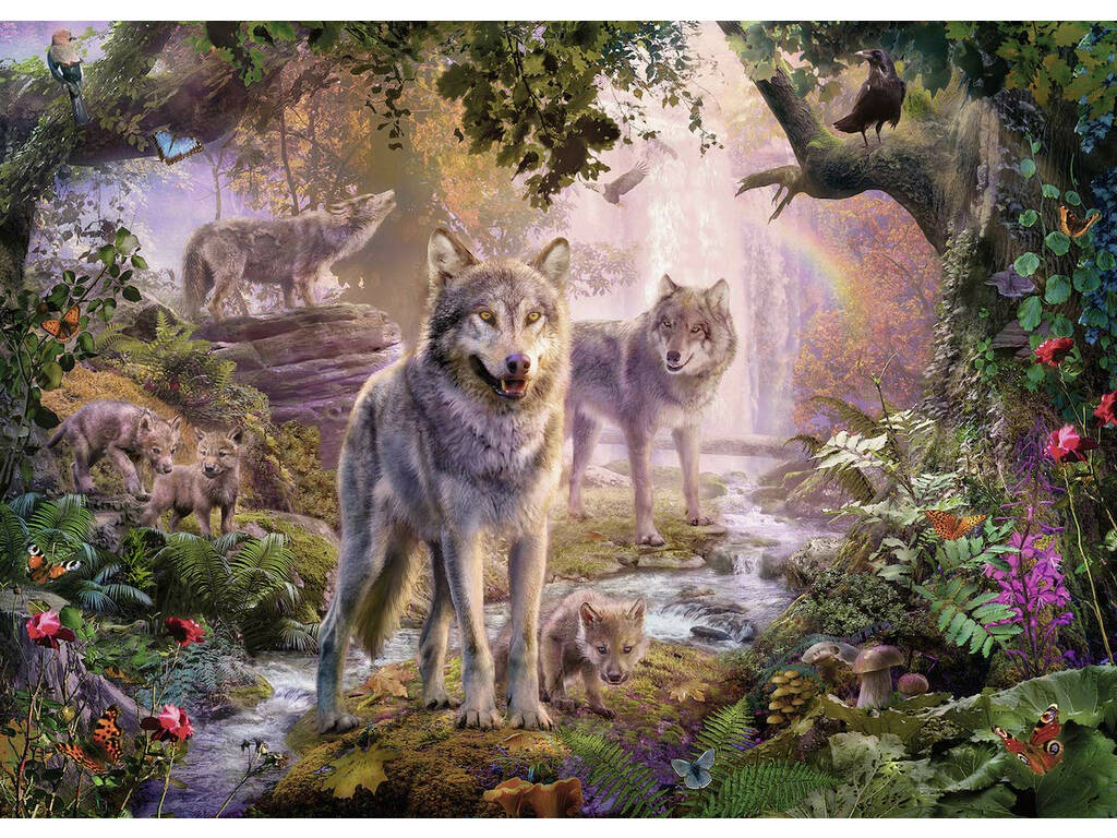 Puzzle Lobos de Verão 1.000 Peças Ravensburger 15185