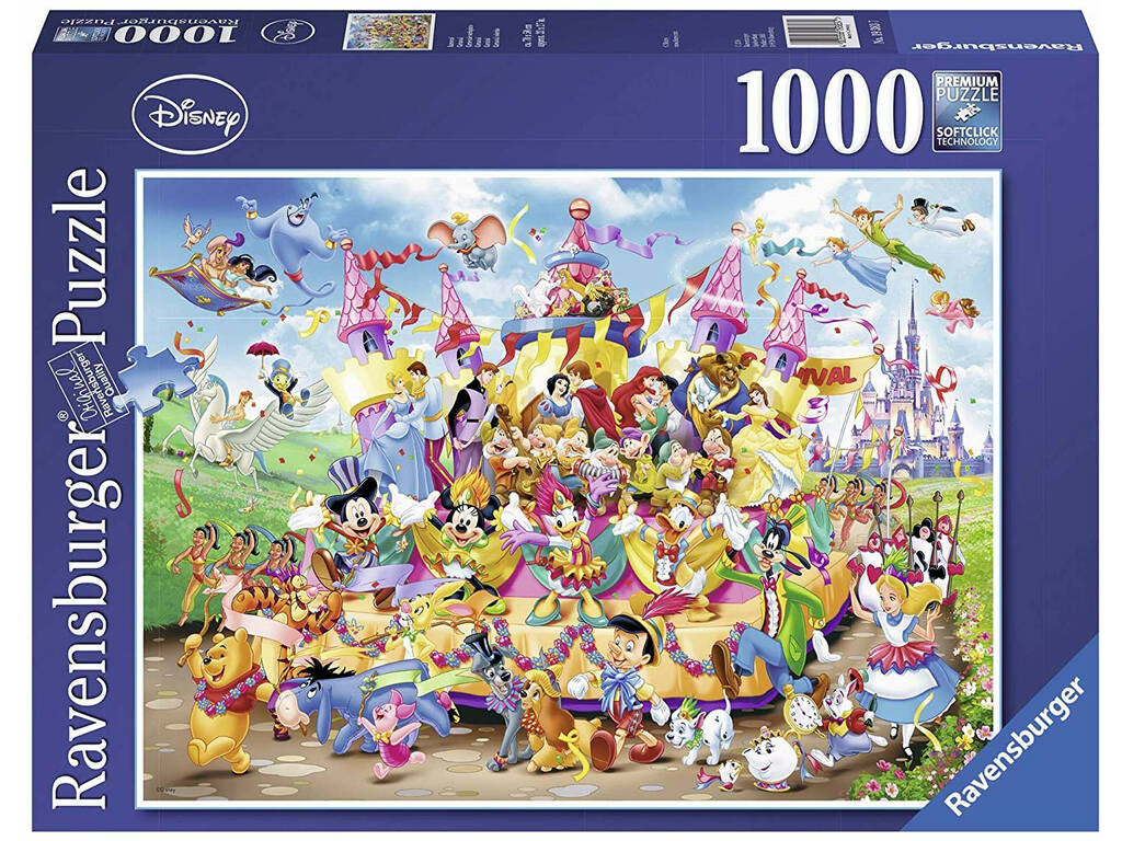 Puzzle Carnaval de Disney 1000 Pièces Ravensburger 19383