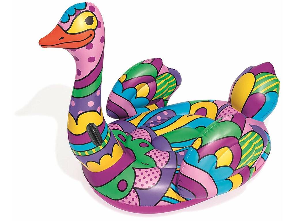 Flotteur d'Autruche avec Poignées Design POP 190x166 cm. Bestway 41117