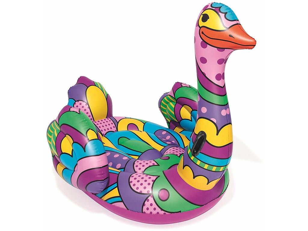 Flotteur d'Autruche avec Poignées Design POP 190x166 cm. Bestway 41117