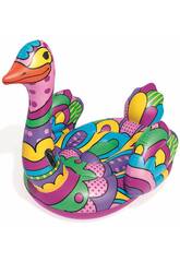 Flotteur d'Autruche avec Poignées Design POP 190x166 cm. Bestway 41117