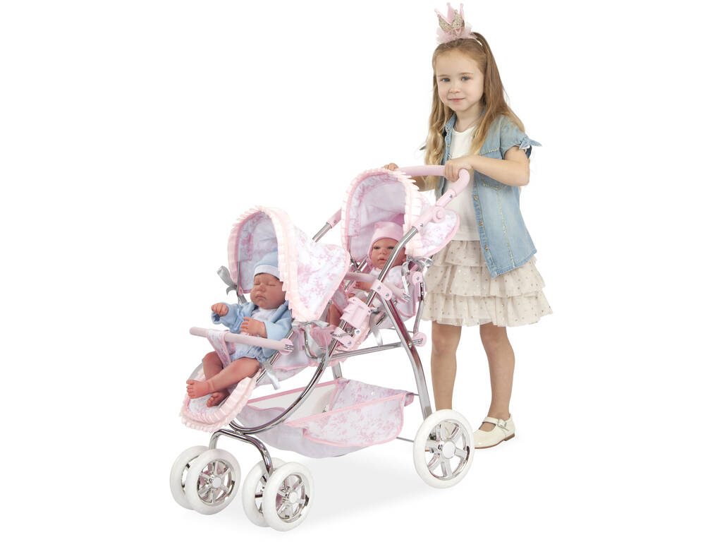 Coche Gemelar Valentina Con Bolso 45x70x73 cm Arias 40451