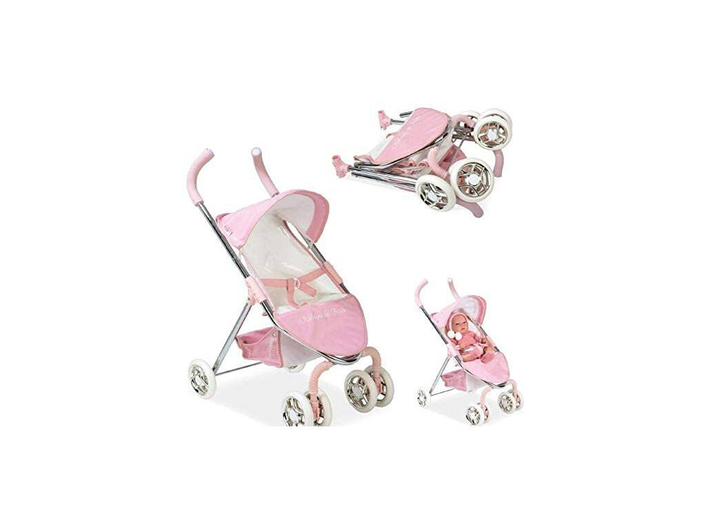 Poussette de Poupée avec Capote Reborn de París Arias 40652