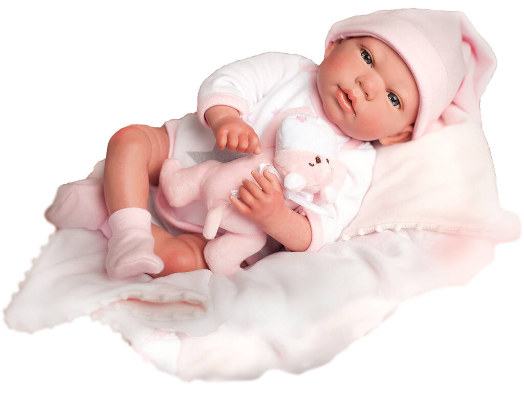 Bambola Reborn Gala 40 cm. Con Coperta Arias 98035