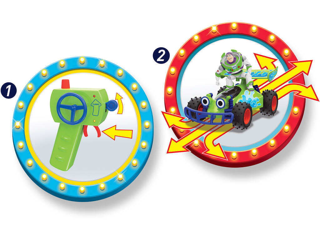 Radiocomando 1:24 Toy Story 4 Turbo Buggy con Buzz Simba 3154000