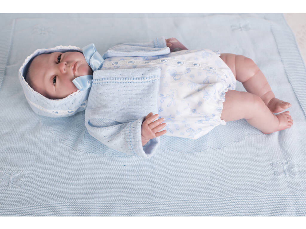 Bambola Reborn 52 cm. Abito Pelele Blu Berbesa 5305